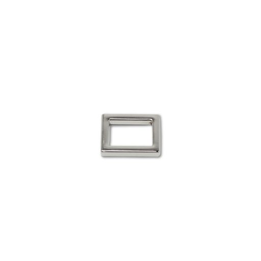 Zamak szögletes fogótartó, 15 mm, nikkel