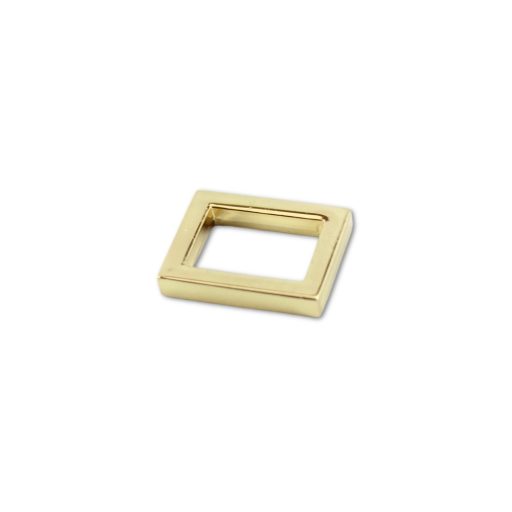 Zamak szögletes fogótartó, 15 mm, arany