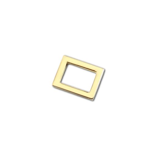 Zamak szögletes fogótartó, 15 mm, arany