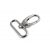 Karabiner, 40 mm, nikkel