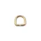 Vas D-karika, 12 x 3 mm, arany