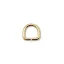 Vas D-karika, 12 x 3 mm, arany