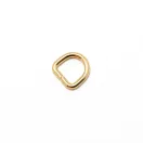 Vas D-karika, 12 x 3 mm, arany