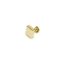 Négyzet alakú design szegecs, 9x9 mm, arany