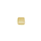 Négyzet alakú design szegecs, 9x9 mm, arany