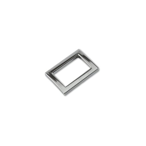 Zamak szögletes fogótartó, 30 mm, nikkel