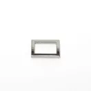 Zamak szögletes fogótartó, 20 mm, nikkel