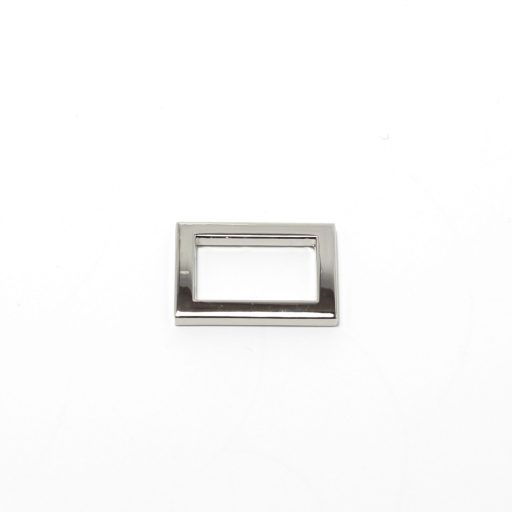 Zamak szögletes fogótartó, 20 mm, nikkel