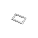 Zamak szögletes fogótartó, 20 mm, nikkel