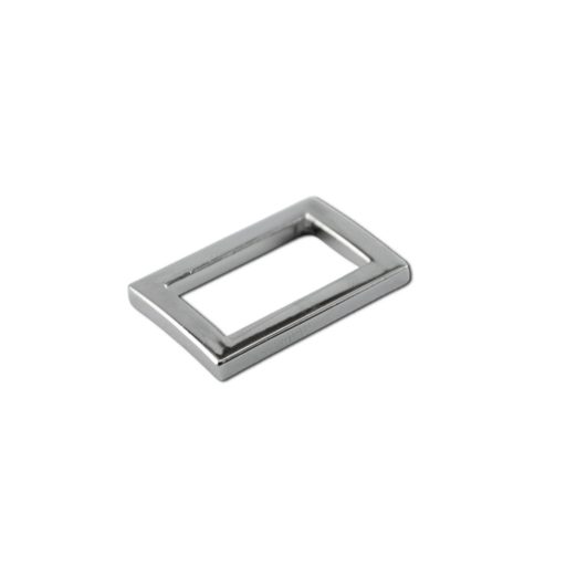 Zamak szögletes fogótartó, 25 mm, nikkel