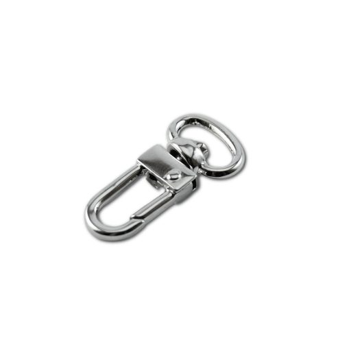 Karabiner, nikkel, 13 mm
