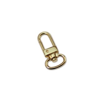 Karabiner, arany, 13 mm