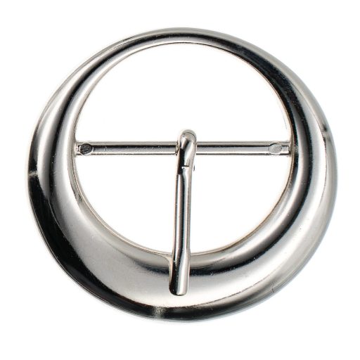 Kör alakú csat, 25 mm, nikkel
