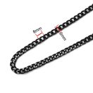 Táska lánc, nikkel, 6 mm x 8 mm