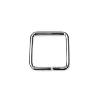 Vas négyzet fogótartó, nikkel, 30 x 30 x 4 mm