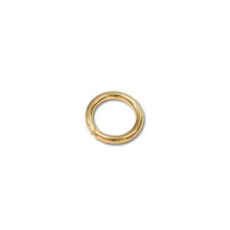 Kisméretű vas karika, arany, 10 x 2 mm