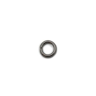 Kisméretű vas karika, fekete, 8 x 2 mm