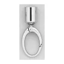 Fogótartó karabinerrel, nikkel