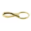Karikás karabiner 40mm, nikkel