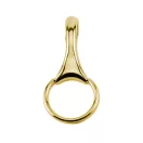 Karikás karabiner 40mm, nikkel