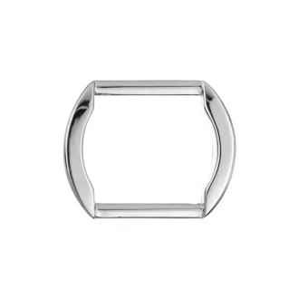 Íves fogótartó dísz, 20 mm, ezüst színű 