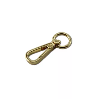Karabiner, arany, 12 mm