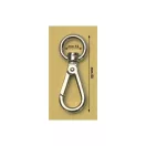 Karabiner, arany, 12 mm