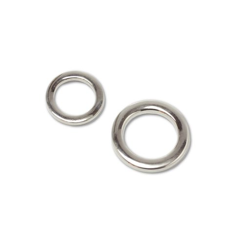 Zamak karika, 15 mm, nikkel