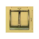 Nikkel övcsat, 40 mm x 47 mm