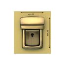 Kulcsos tuck zár, nikkel, 45 mm x 33 mm