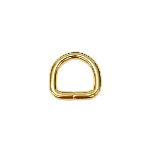 Vas D-karika, 16x15x4 mm, arany
