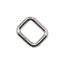 Vas téglalap fogótartó, nikkel, 25x20x6 mm
