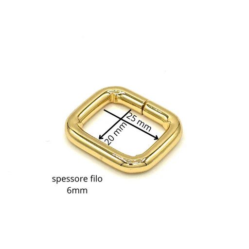 Vas téglalap fogótartó, nikkel, 25x20x6 mm