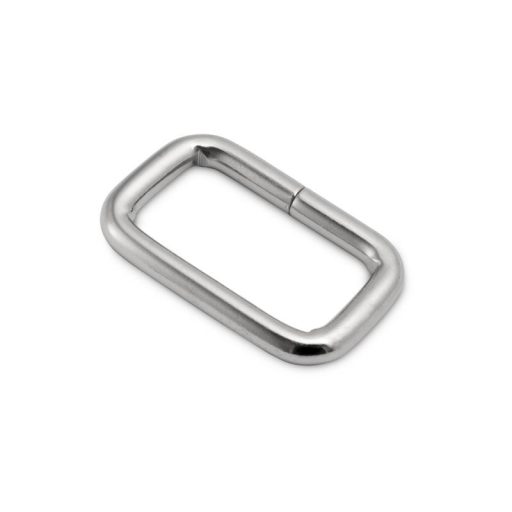 Vas téglalap fogótartó, fekete nikkel, 40 mm x 20 mm x 6mm