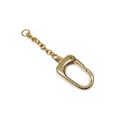 Kulcstartó karabiner lánccal, arany
