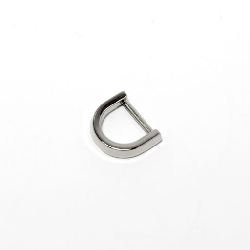 Lapos D-karika, 15 mm, nikkel