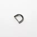 Lapos D-karika, 15 mm, nikkel