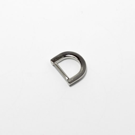 Lapos D-karika, 15 mm, nikkel