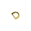 Lapos D-karika, 15 mm, arany