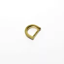 Lapos D-karika, 15 mm, arany