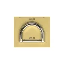 Lapos D-karika, arany, 25 mm