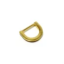 Lapos D-karika, arany, 20 mm