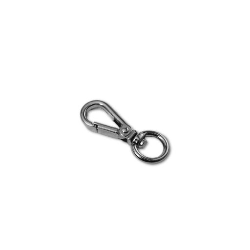 Karabiner, nikkel, 8 mm