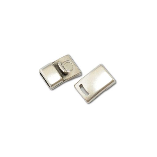 Karkötő csat, ezüstözött, 10 mm