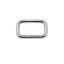 Zamak téglalap fogótartó, fekete nikkel, 25x14x5 mm 