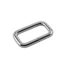 Zamak téglalap fogótartó, fekete nikkel, 25x14x5 mm 