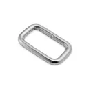 Zamak téglalap fogótartó, fekete nikkel, 25x14x5 mm 