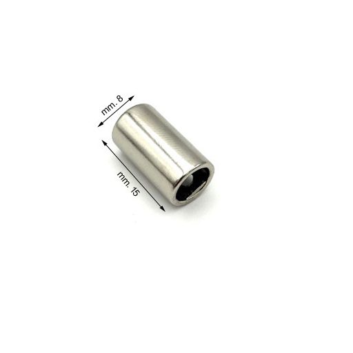 Zsinórvég, nikkel, 5 mm x 16 mm