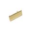Gravírozható fém plakett, 40x15 mm, arany