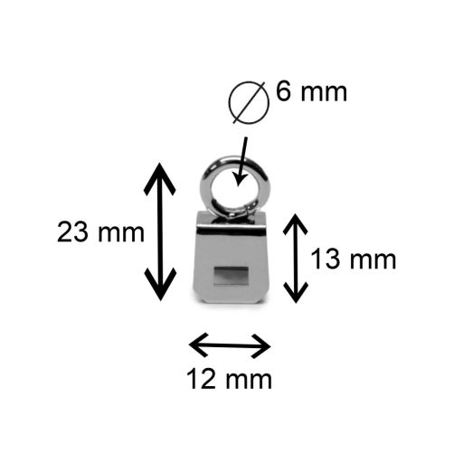 Karikás fogótartó, arany, 6 mm
